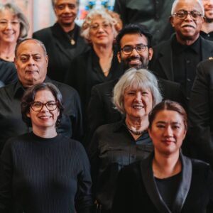 Mun-Tzung and some of our chorus members at a concert in 2024